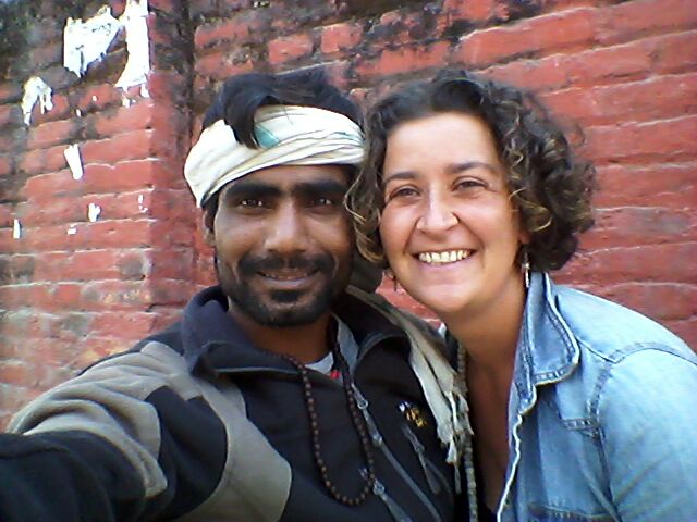 Avec Rinkuram à Boudhanath